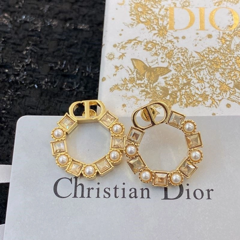 Christian Dior Earrings Colorful 234289