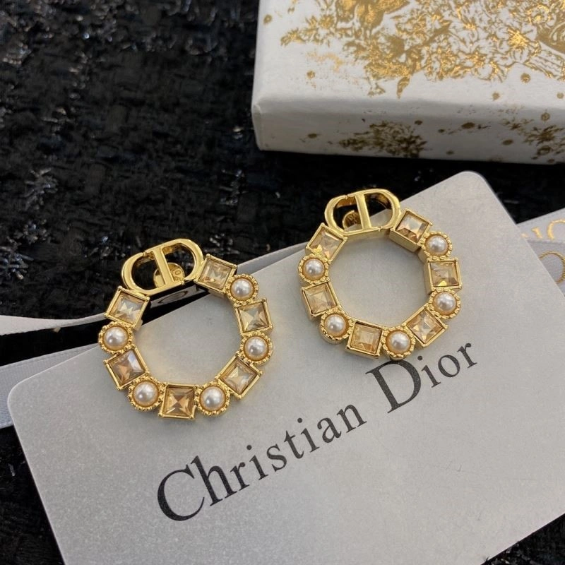 Christian Dior Earrings Colorful 234289