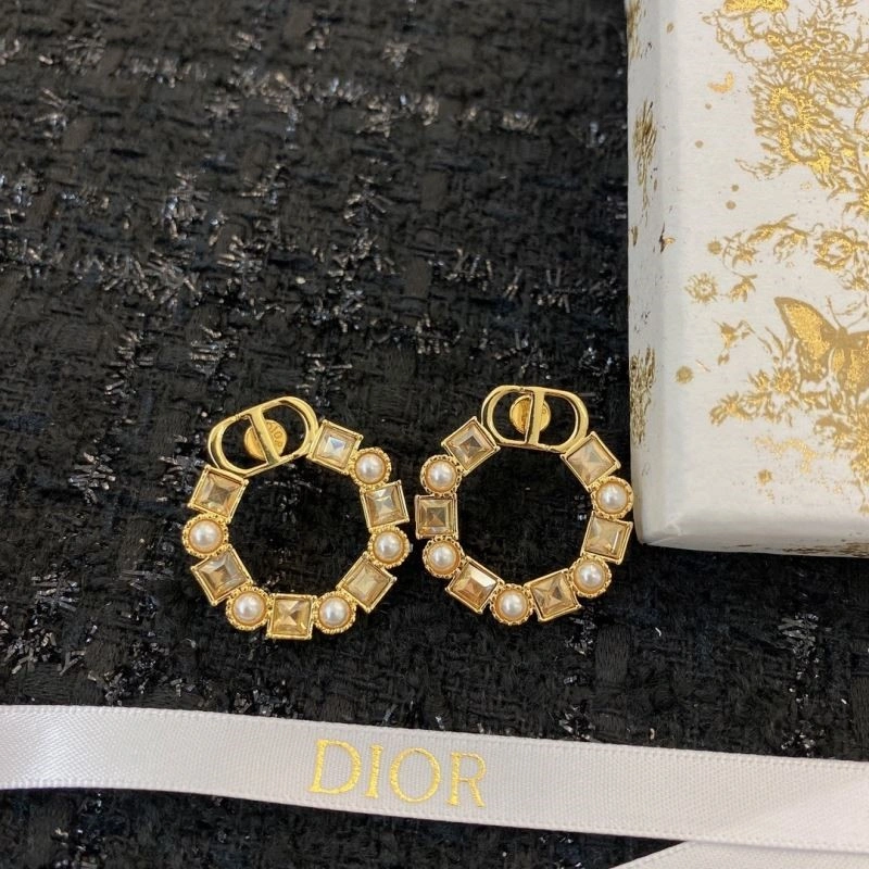 Christian Dior Earrings Colorful 234289