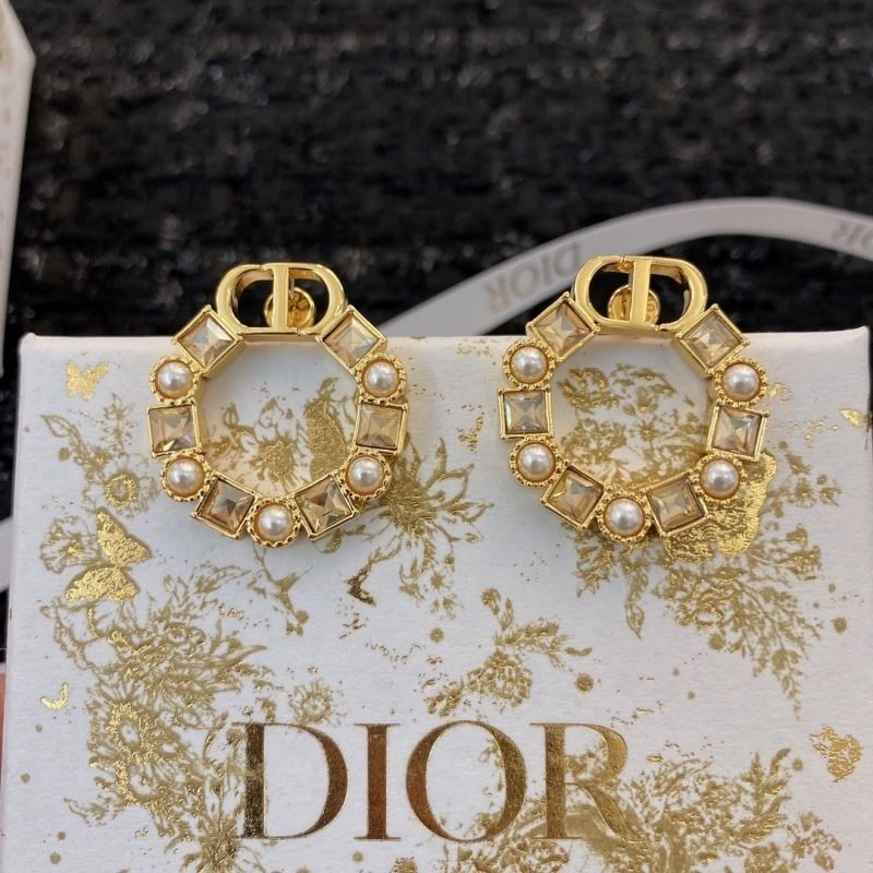 Christian Dior Earrings Colorful 234289