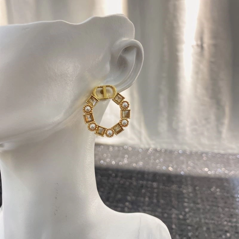 Christian Dior Earrings Colorful 234289