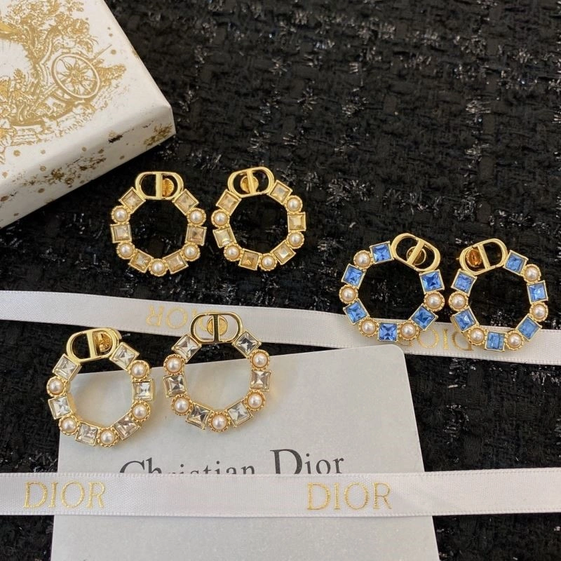 Christian Dior Earrings Colorful 234289