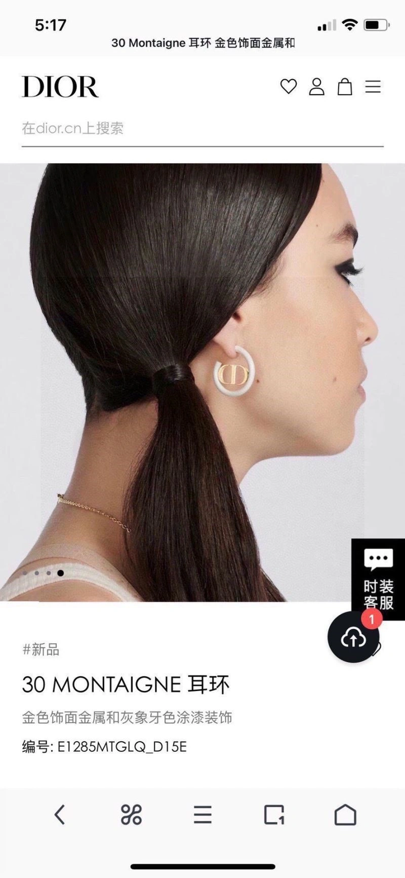 Christian Dior Earrings Durable 234218