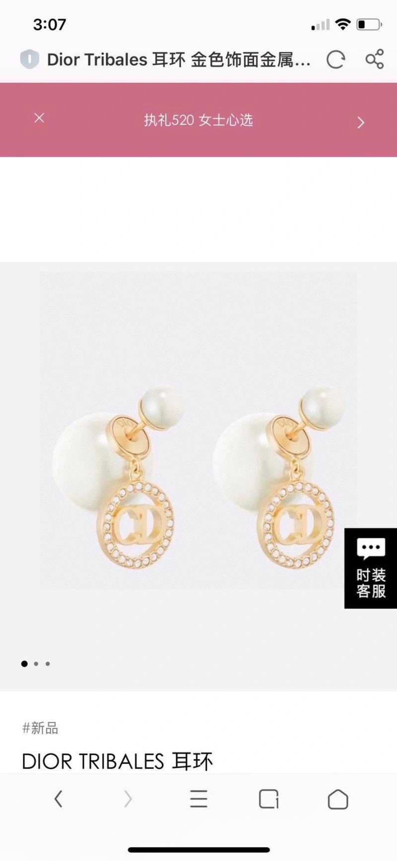 Christian Dior Earrings Elegant 234162