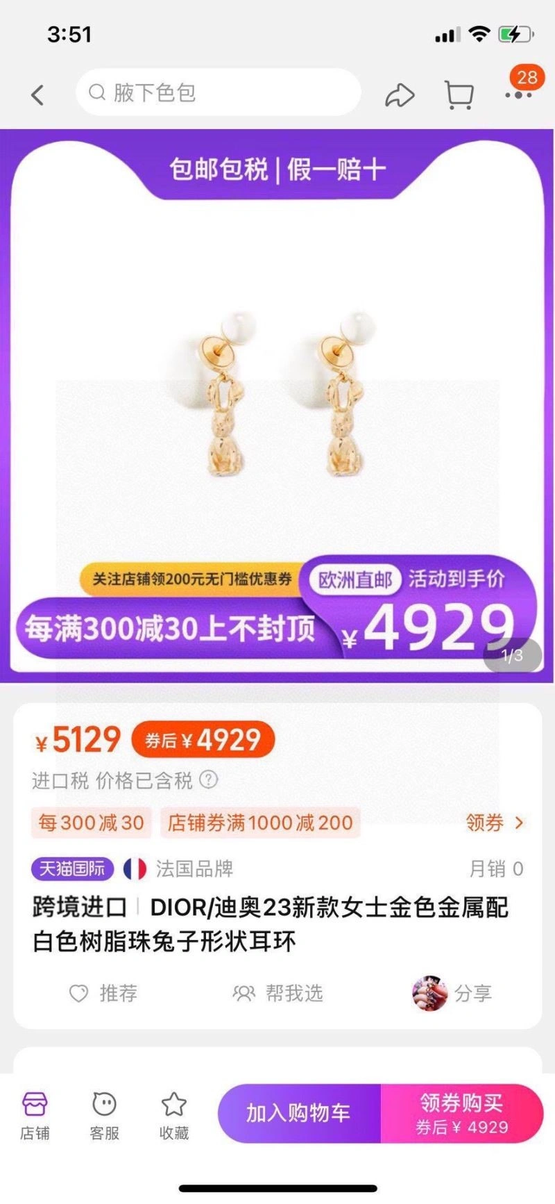 TechFriendly Christian Dior Earrings 233936
