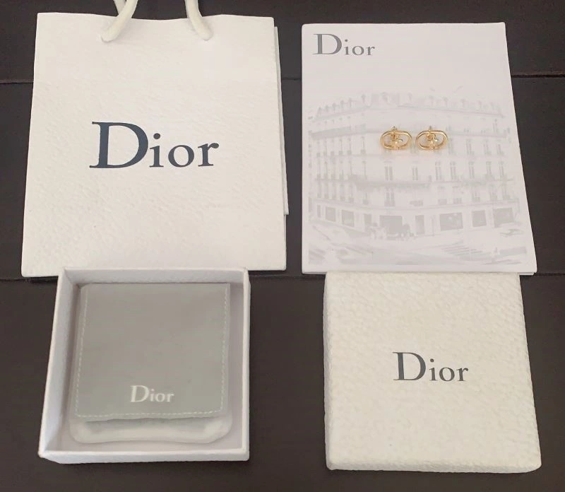 SmoothTexture Christian Dior Earrings 233585