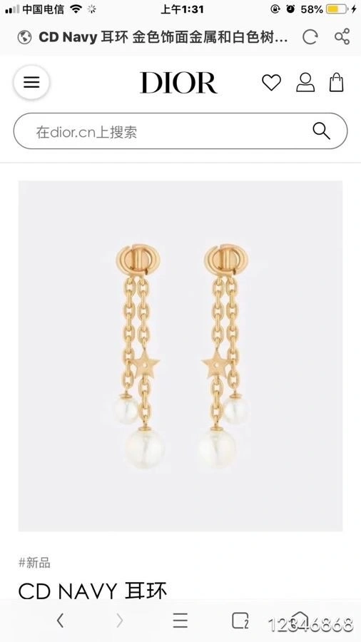 Christian Dior Earrings QuickDry 233196