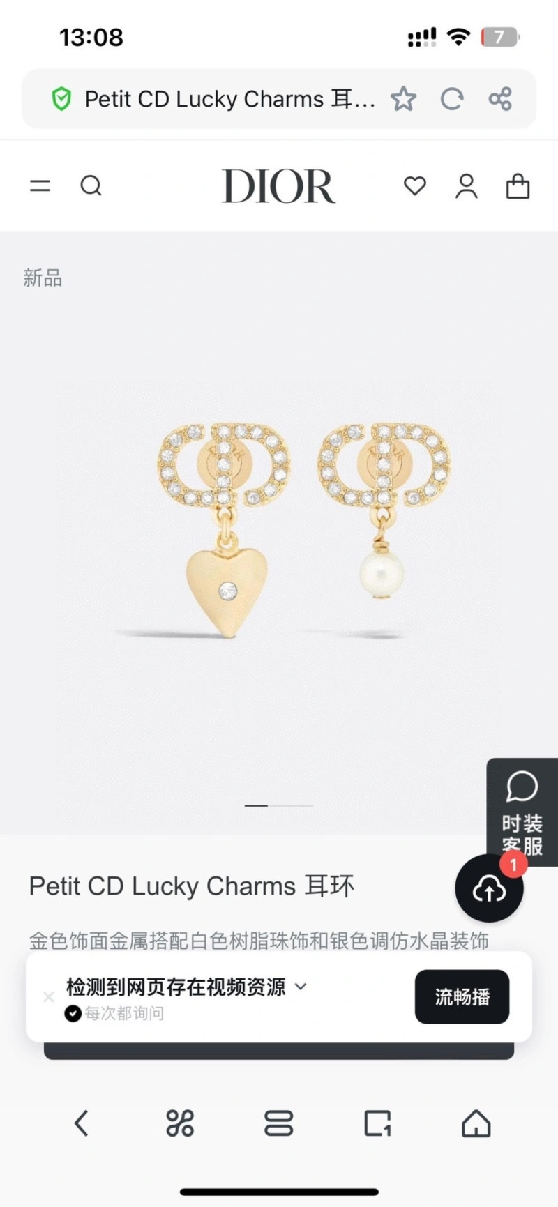 Christian Dior Earrings Affordable 233073