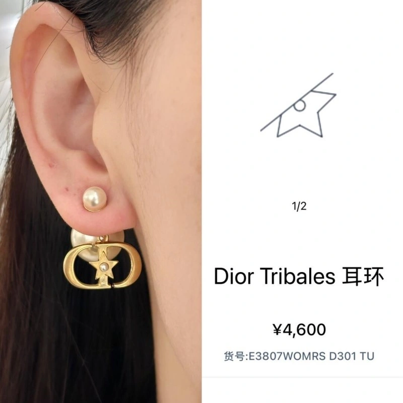 Minimalist Christian Dior Earrings 232882