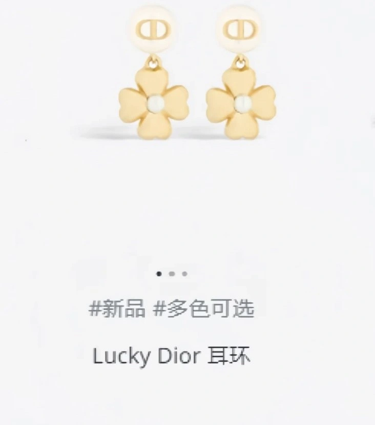 Christian Dior Earrings SmoothTexture 232682