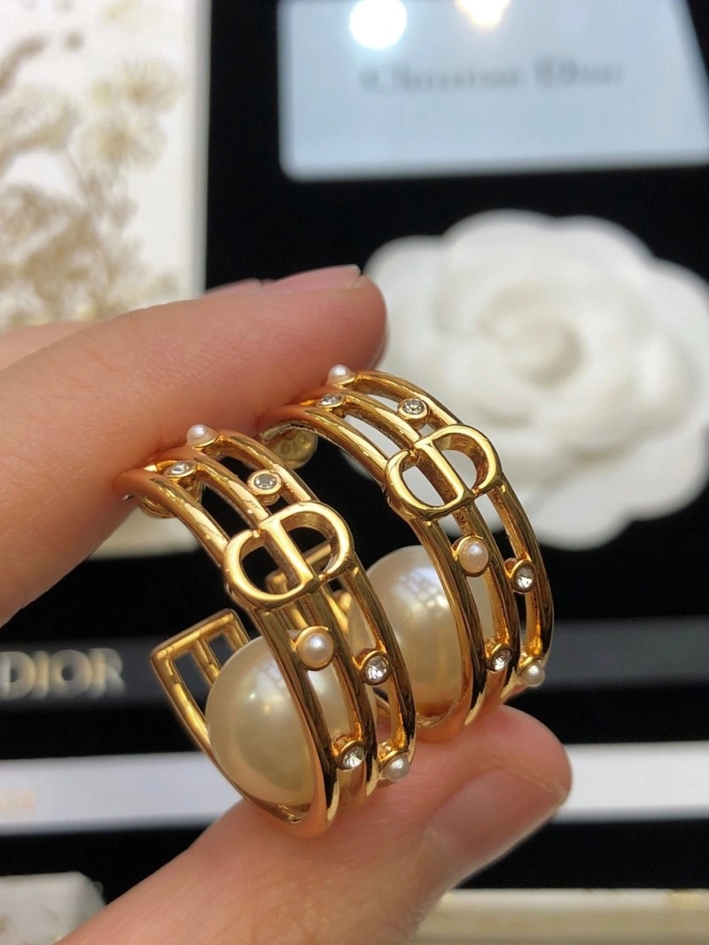 SmoothTexture Christian Dior Earrings 232688