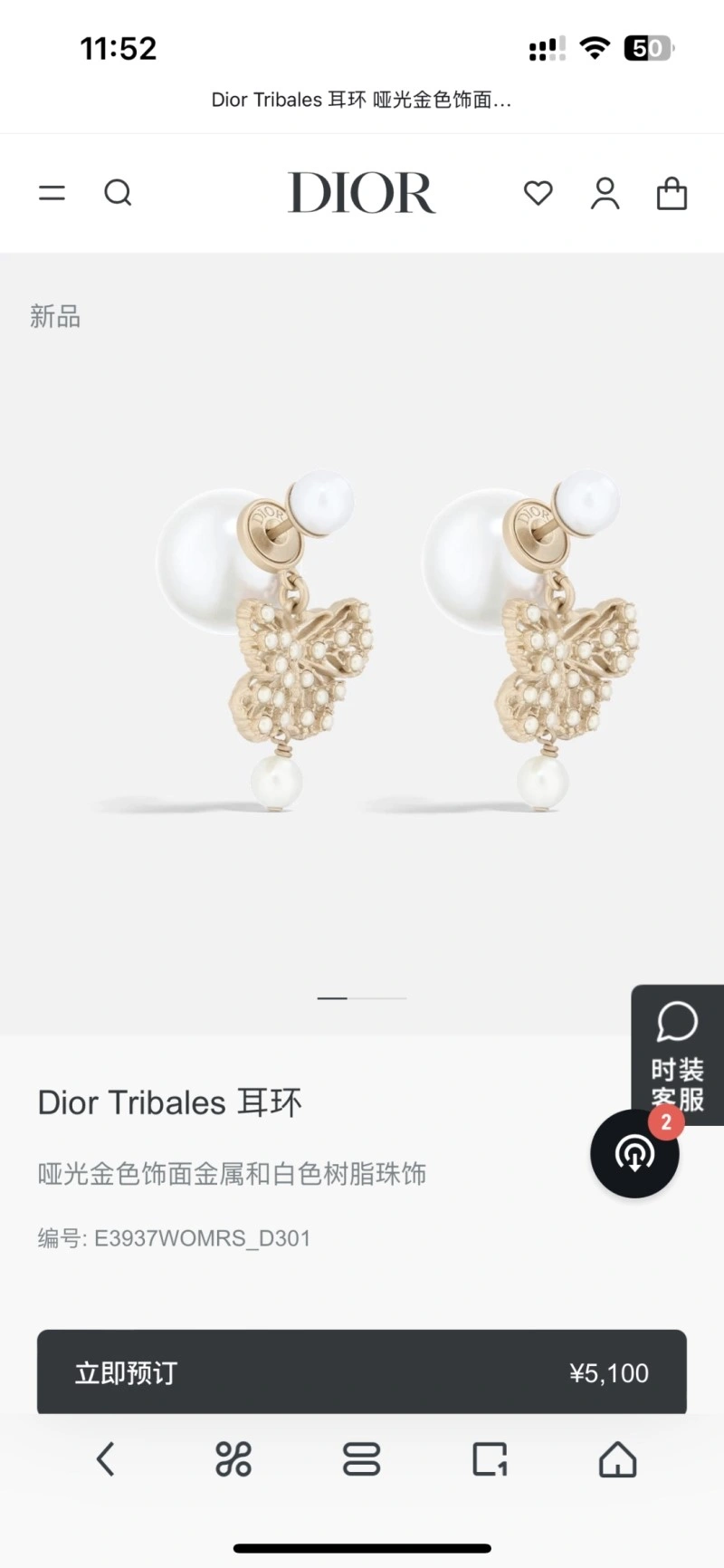 HighQuality Christian Dior Earrings 232614
