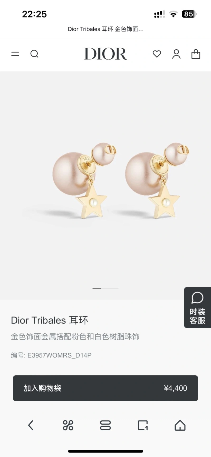 Minimalist Christian Dior Earrings 232592
