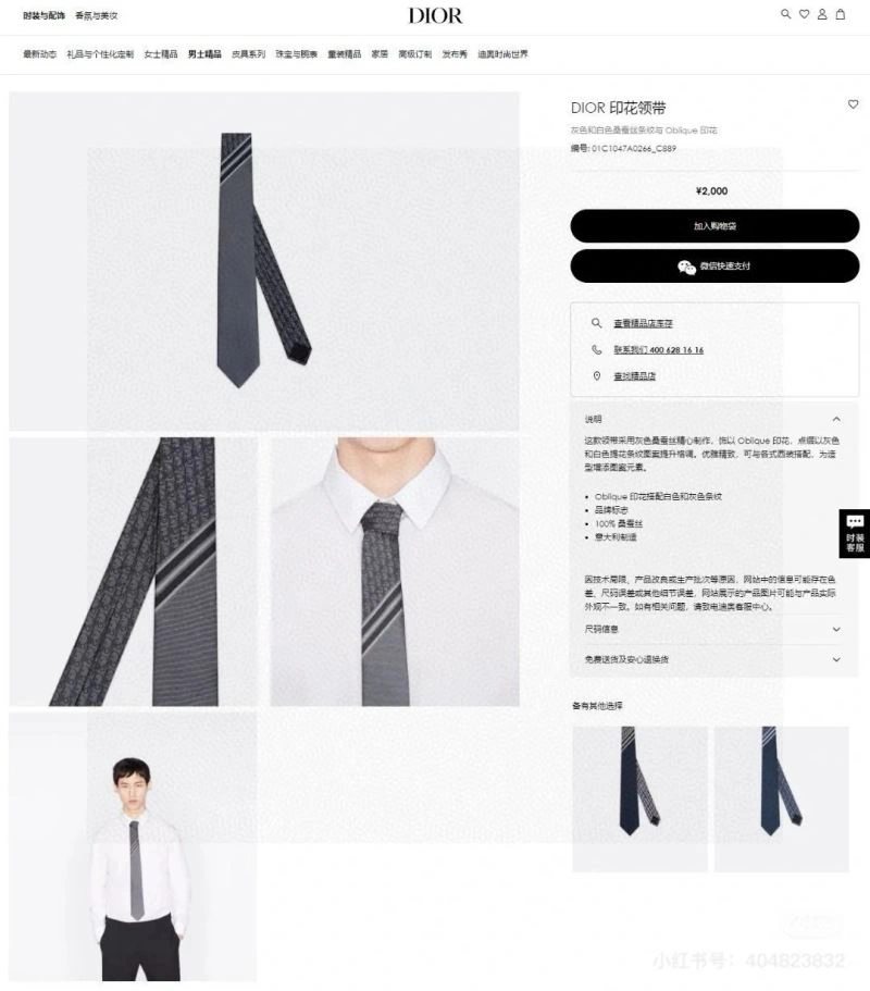 Chic Christian Dior Neckties 268959