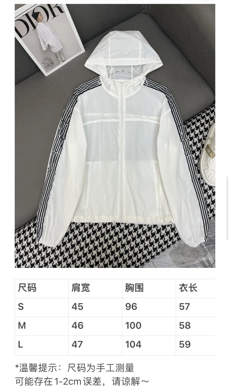 Breathable Christian Dior Outwear 113756