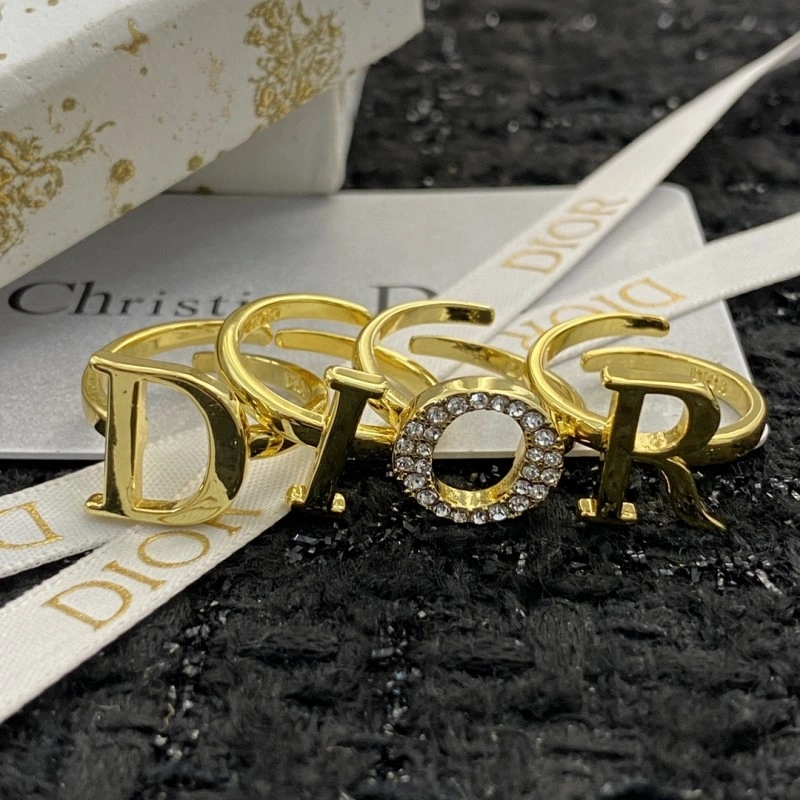Minimalist Christian Dior Rings 232426
