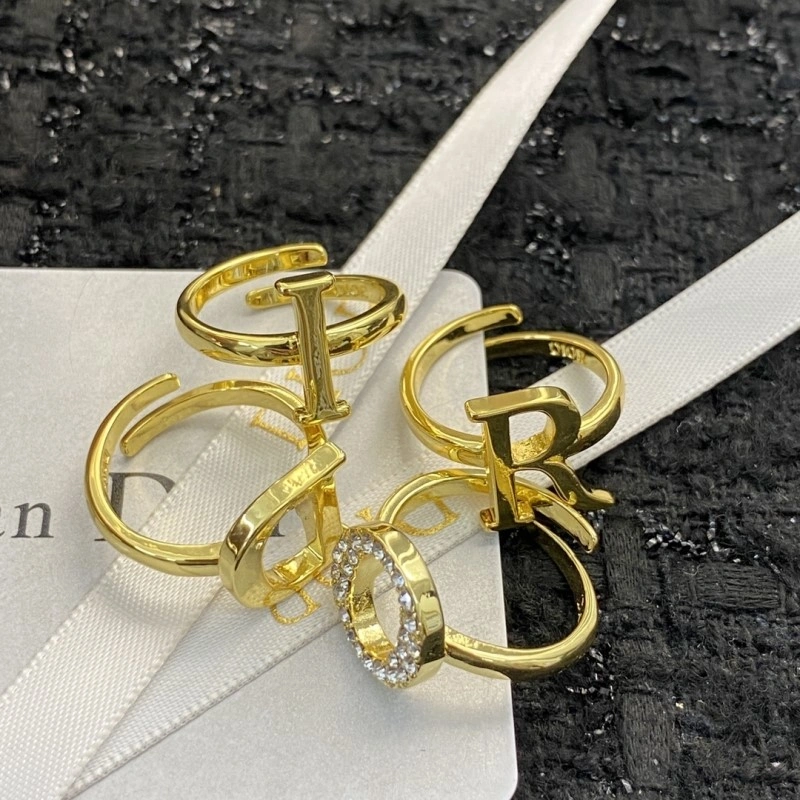 Minimalist Christian Dior Rings 232426