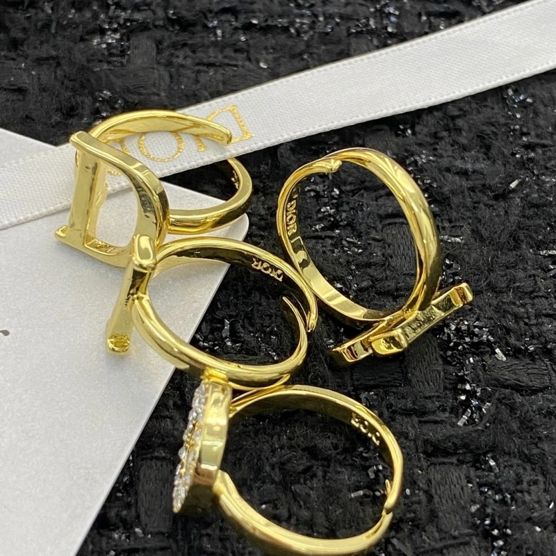 Minimalist Christian Dior Rings 232426