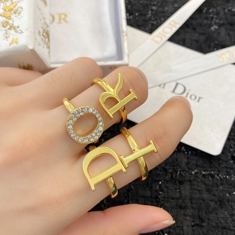 Minimalist Christian Dior Rings 232426