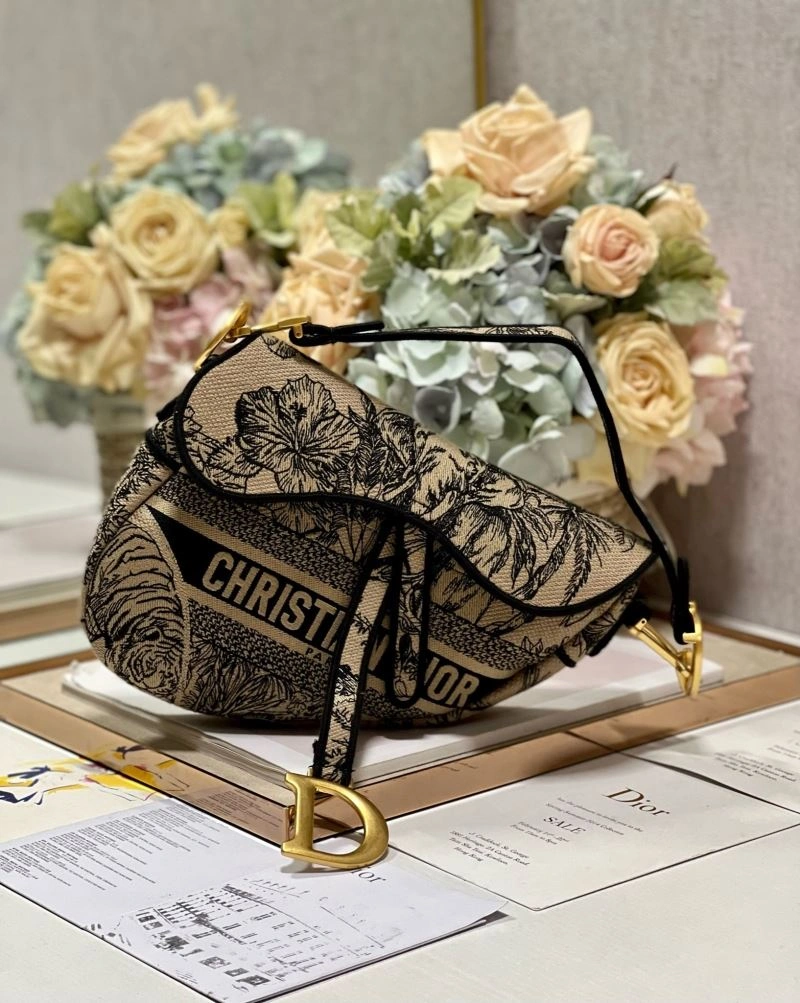 Lightweight Christian Dior Saddle Bags 75680