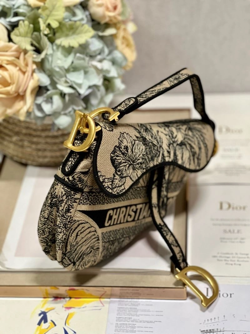Lightweight Christian Dior Saddle Bags 75680