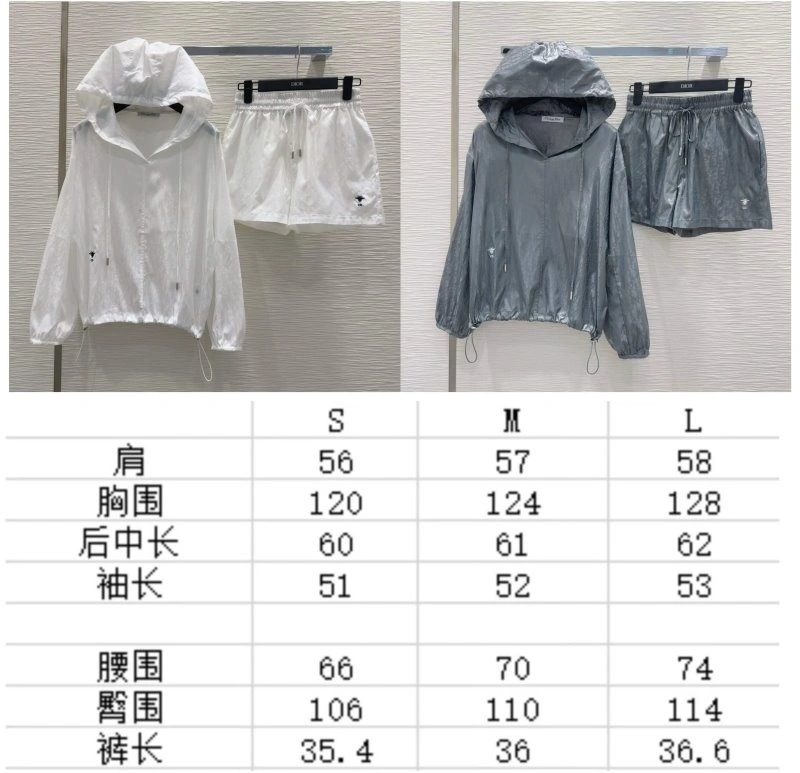 Christian Dior Short Suits ZipUp 114268
