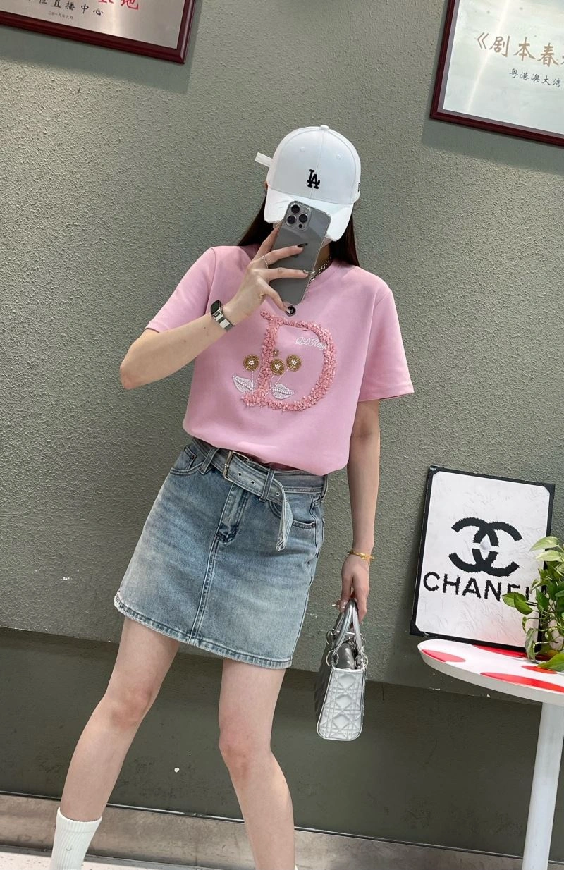 Colorful Christian Dior T-Shirts 117599