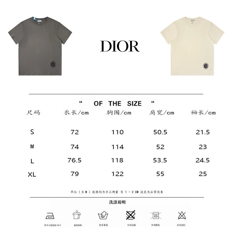 Christian Dior T-Shirts Breathable 117017