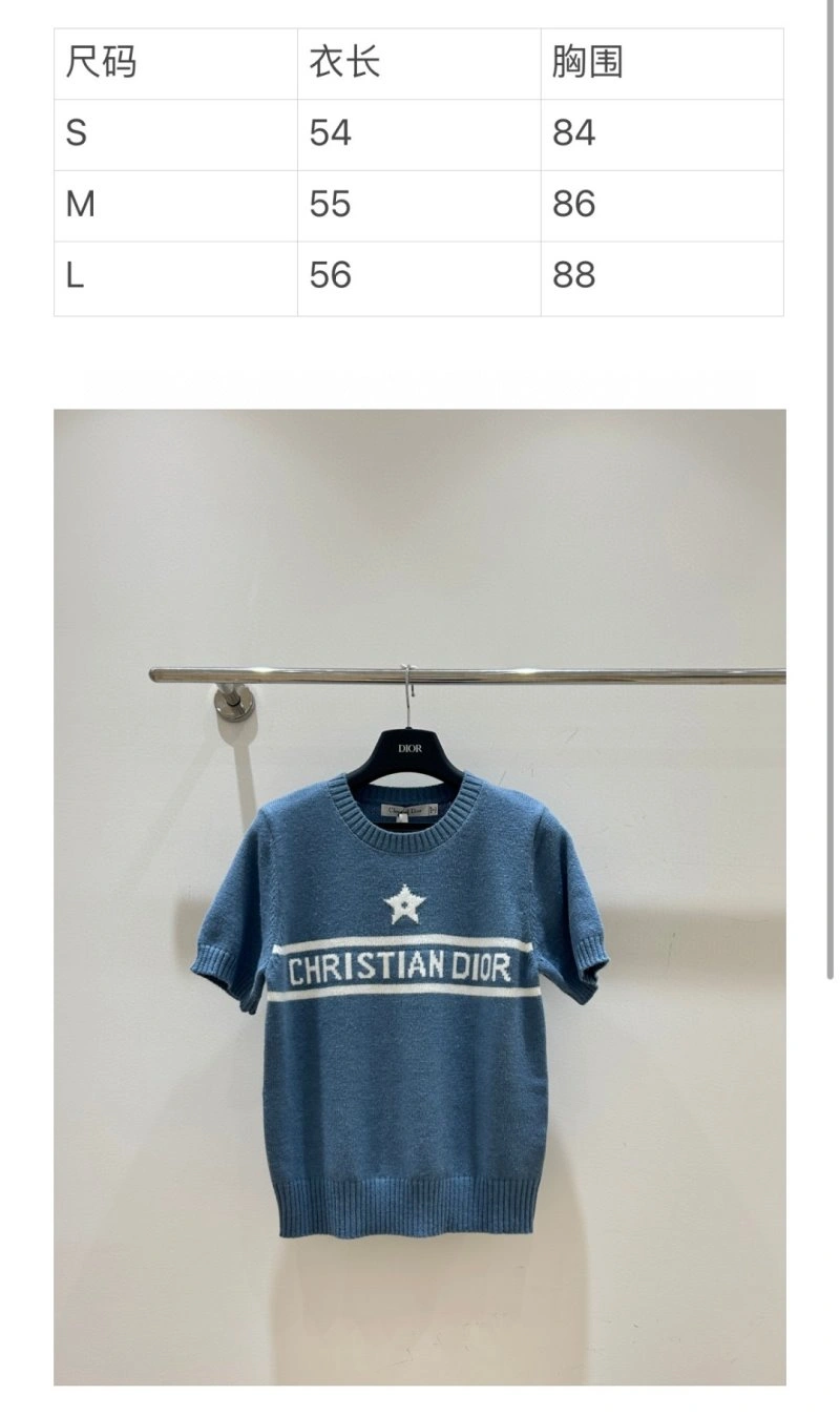 Christian Dior T-Shirts Breathable 114100