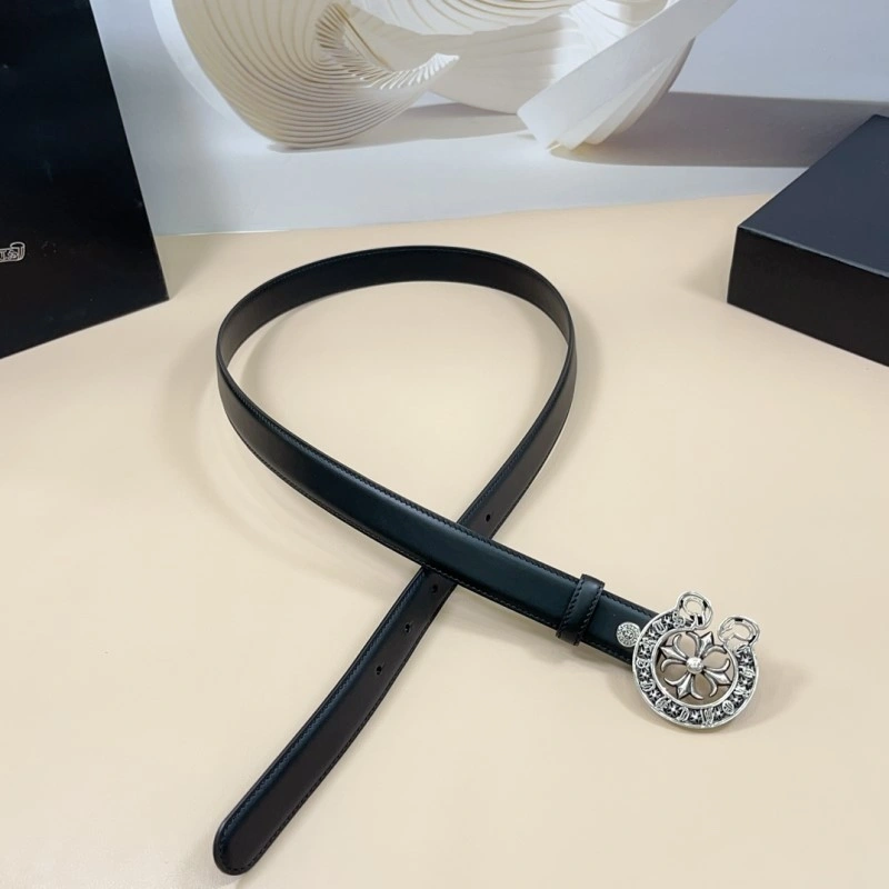 Sleek Chrome Heart Belts 285343
