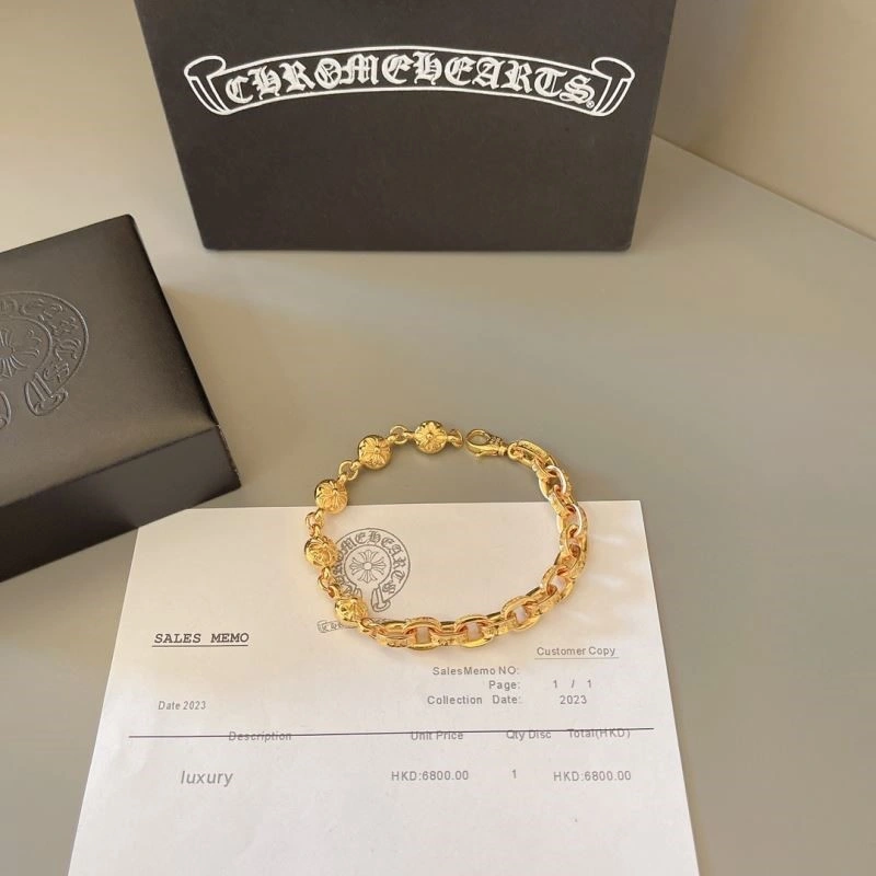 Minimalist Chrome Hearts Bracelets 240303