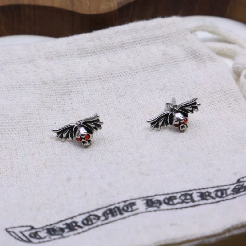 Cozy Chrome Hearts Earrings 239649