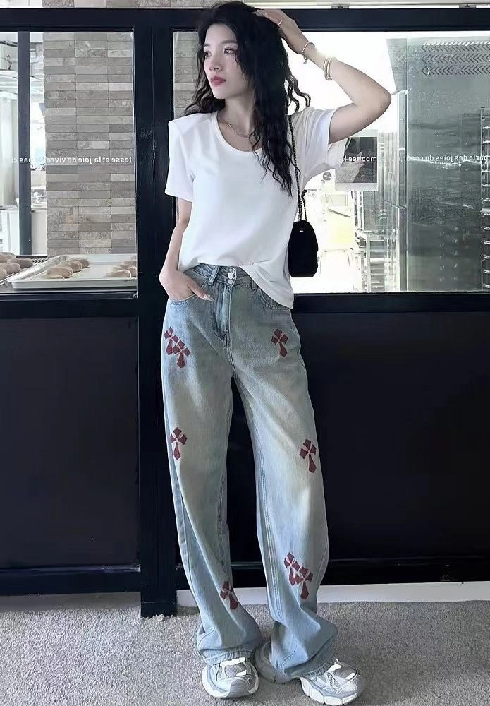 Chic Chrome Hearts Jeans 119051