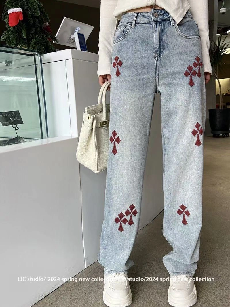 Chic Chrome Hearts Jeans 119051