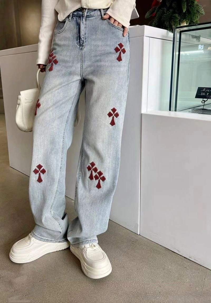 Chic Chrome Hearts Jeans 119051