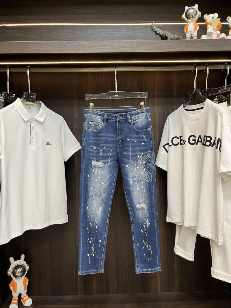 Chrome Hearts Jeans Breathable 118765