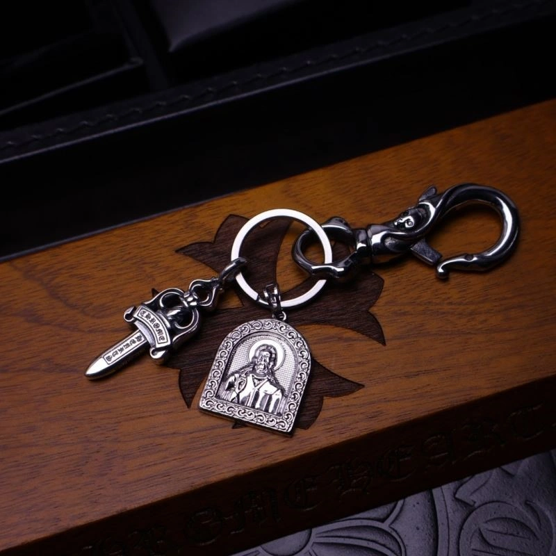 Sleek Chrome Hearts Keychains 240226