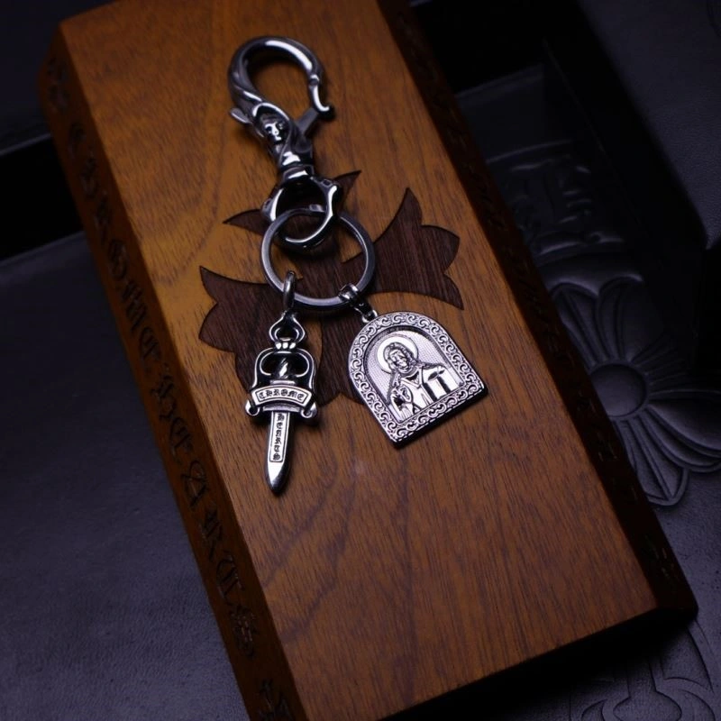 Sleek Chrome Hearts Keychains 240226