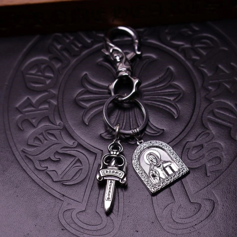 Sleek Chrome Hearts Keychains 240226
