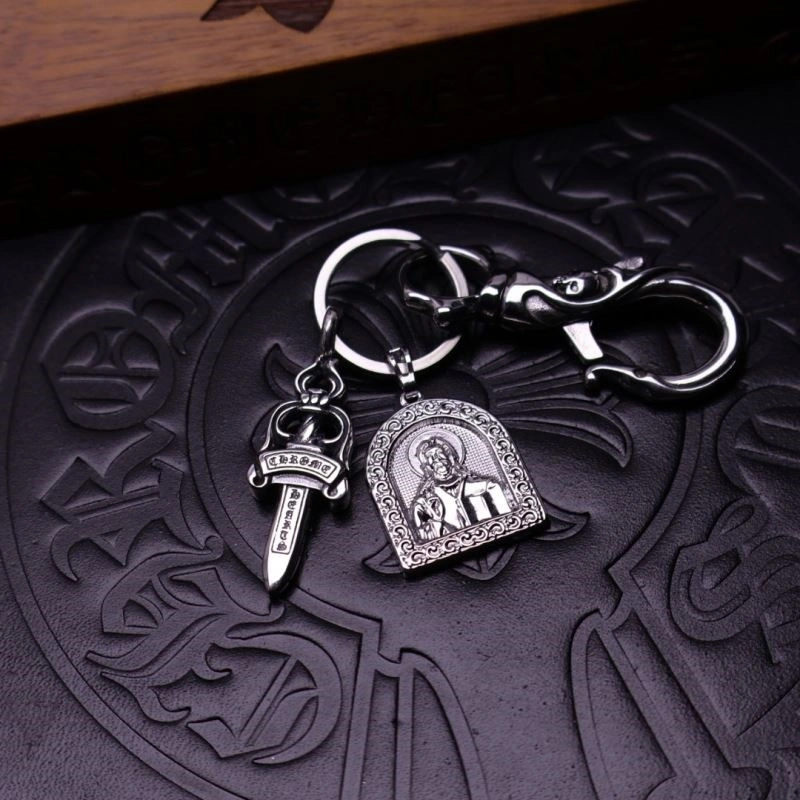 Sleek Chrome Hearts Keychains 240226