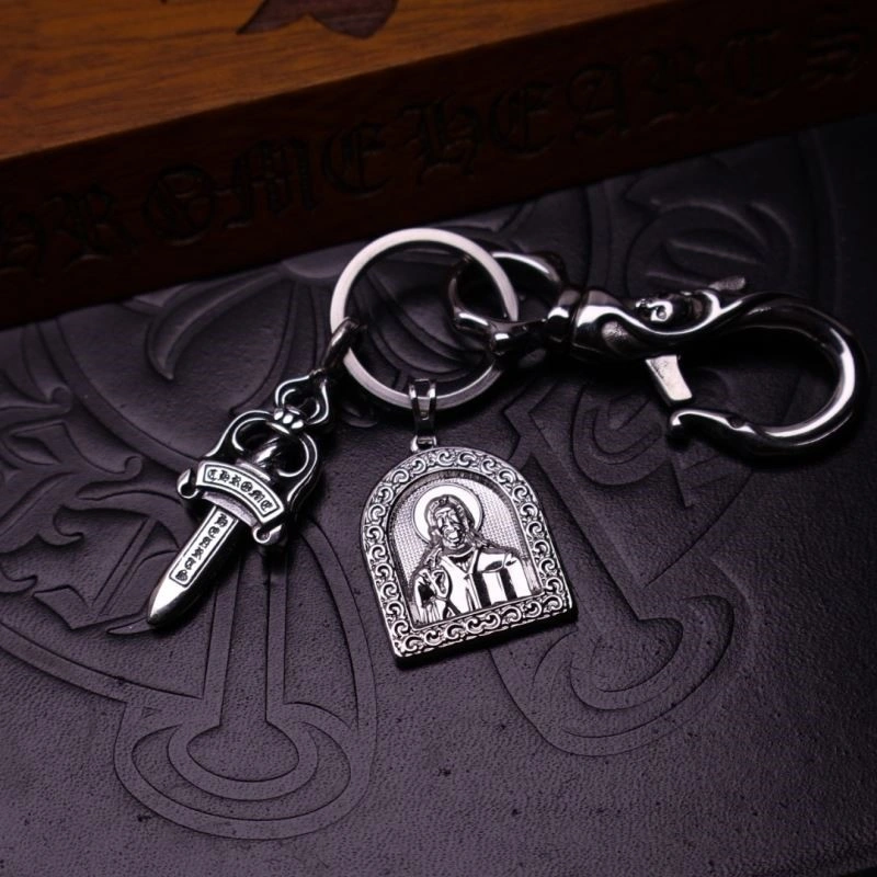 Sleek Chrome Hearts Keychains 240226