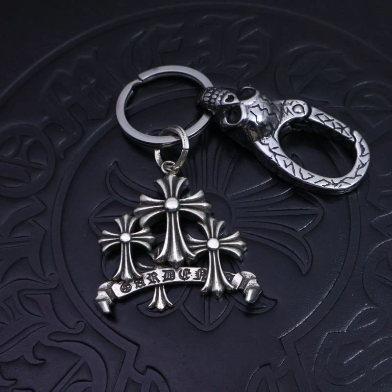 Vibrant Chrome Hearts Keychains 240213