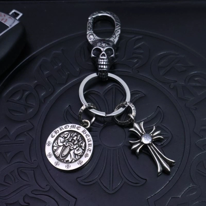 Cozy Chrome Hearts Keychains 240204