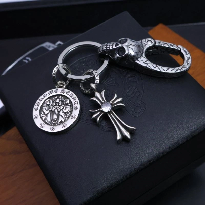 Cozy Chrome Hearts Keychains 240204