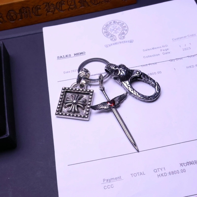 WaterResistant Chrome Hearts Keychains 266615