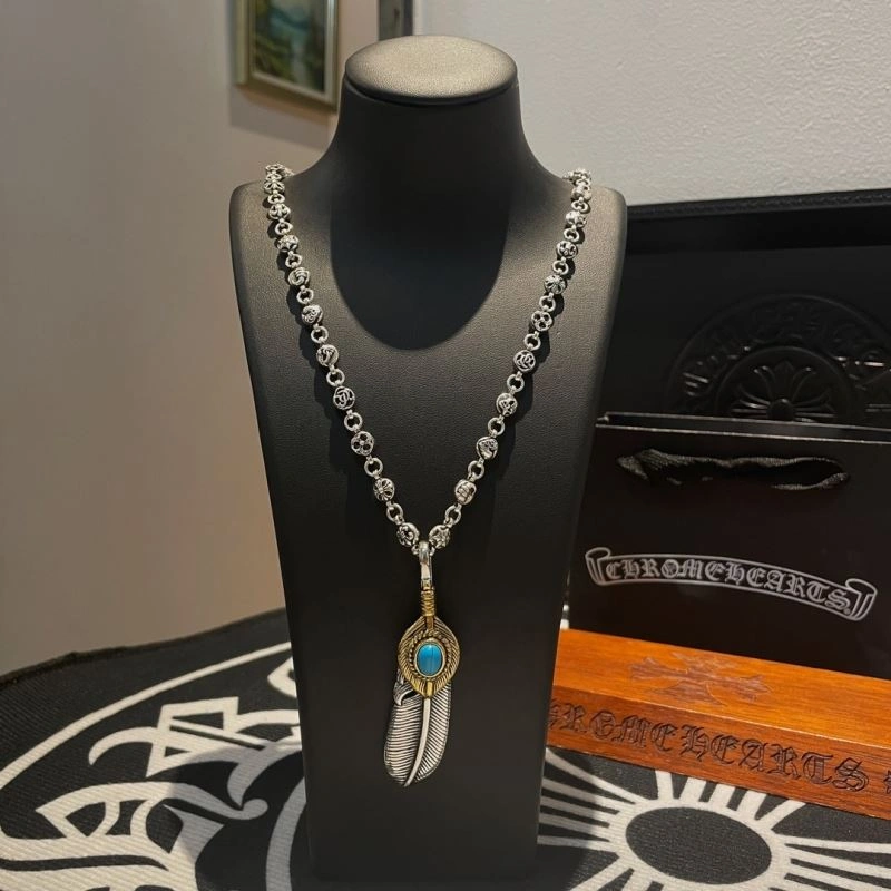 Cozy Chrome Hearts Necklaces 242383