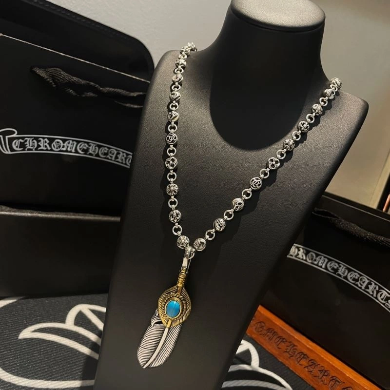 Cozy Chrome Hearts Necklaces 242383