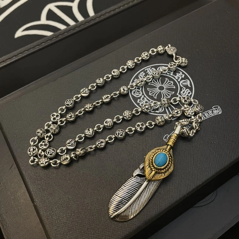 Cozy Chrome Hearts Necklaces 242383