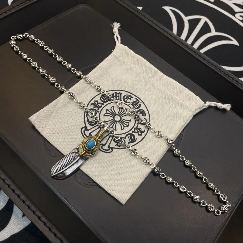 Cozy Chrome Hearts Necklaces 242383