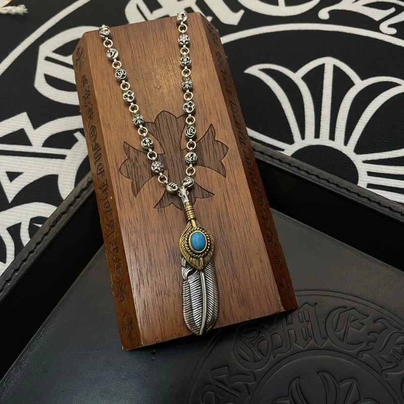 Cozy Chrome Hearts Necklaces 242383